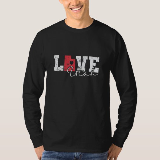 Utah Love USA America State T-shirt (Voorkant)