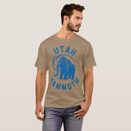 Utah mammoth t-shirt (Voorkant volledig)