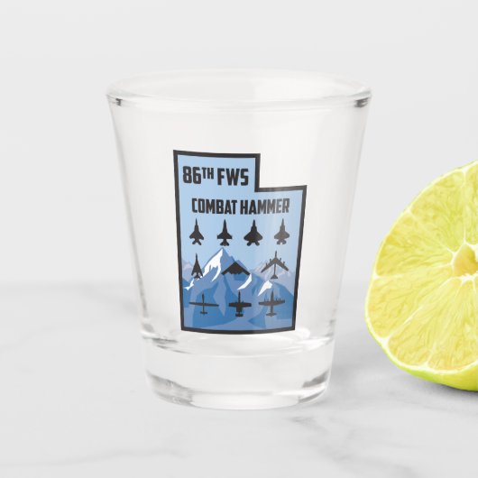 Utah MDS Patch Shot Glass Shot Glas (Voorkant)