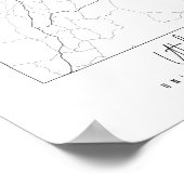 Utah Minimal Street Map Poster (Hoek)