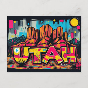 Utah Monument Valley graffiti Briefkaart