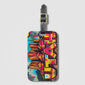 Utah Monument Valley graffiti reizen Bagagelabel (Voorkant (verticaal))