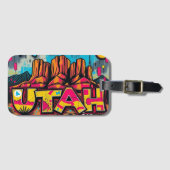 Utah Monument Valley graffiti reizen Bagagelabel (Voorkant (horizontaal))