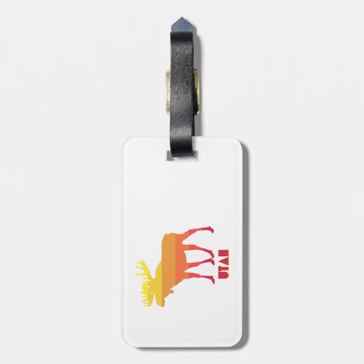 Utah Moose Bagagelabel (Achterkant verticaal)