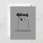 Utah Motto - Onze Jezus is beter Briefkaart (Voorkant / Achterkant)