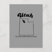 Utah Motto - Onze Jezus is beter Briefkaart (Voorkant)