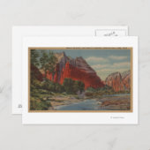 Utah - Mount Majestic & Angel's landing Briefkaart (Voorkant / Achterkant)