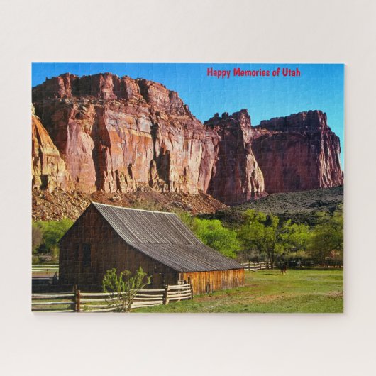 Utah Mountain Barn. Legpuzzel (Horizontaal)