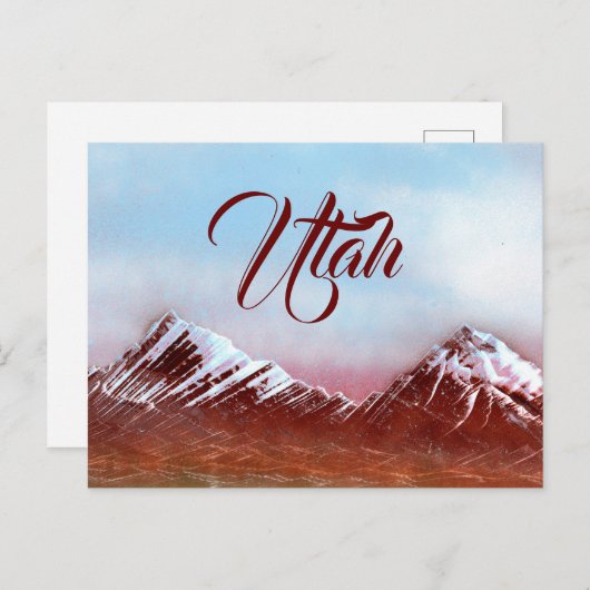 Utah Mountain Range Briefkaart (Voorkant / Achterkant)