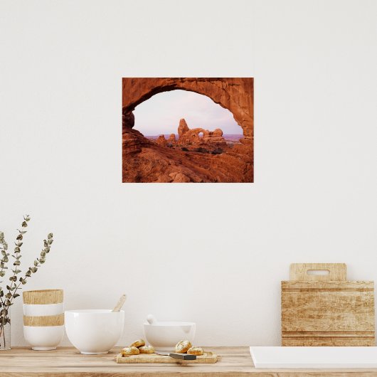 Utah, nationaal park Arches, Turret Arch 1 Poster (Keuken)