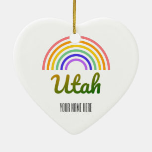 Utah - Nationaal park - Salt Lake City - Landschap Keramisch Ornament