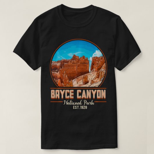 Utah National Park Tshirt Bryce Canyon National Pa (Design voorkant)