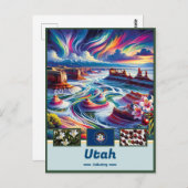 Utah Natural Wonder: Schilderachtig Briefkaart (Voorkant / Achterkant)