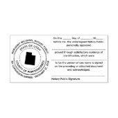 Utah Notaris publieke erkenningsstempel Zelfinktende Stempel (Design)