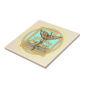 Utah Nurse Caduceus Tile Tegeltje (Zijkant)