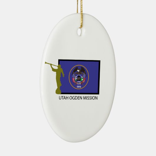 UTAH OGDEN MISSIE LDS CTR KERAMISCH ORNAMENT (Rechts)