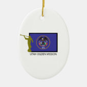 UTAH OGDEN MISSIE LDS CTR KERAMISCH ORNAMENT (Voorkant)