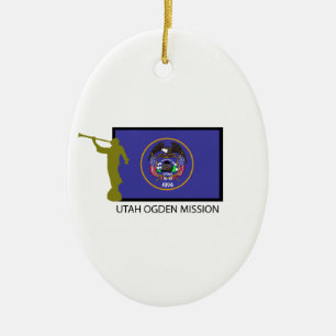 UTAH OGDEN MISSIE LDS CTR KERAMISCH ORNAMENT