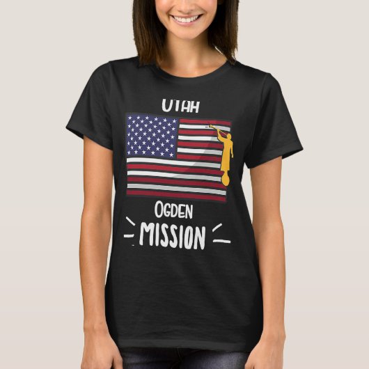 Utah Ogden Mormon LDS Missionaris T-shirt (Voorkant)