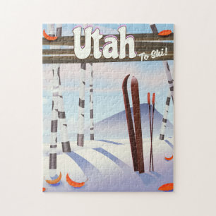 Utah om te skiën! legpuzzel