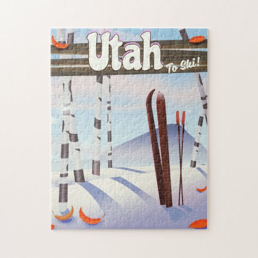 Utah om te skiën. legpuzzel (Verticaal)