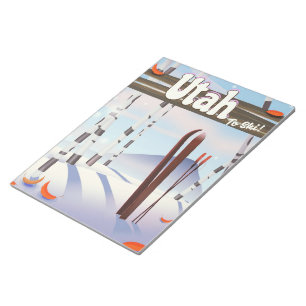 Utah om te skiën! notitieblok