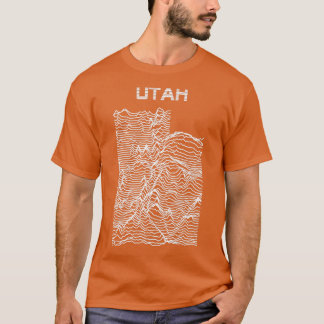 Utah Onbekende Hoogtes Topografische kaart T-shirt