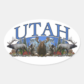 Utah Ovale Sticker