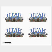 Utah Ovale Sticker (Vel)