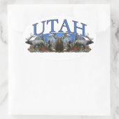 Utah Ovale Sticker (Tas)