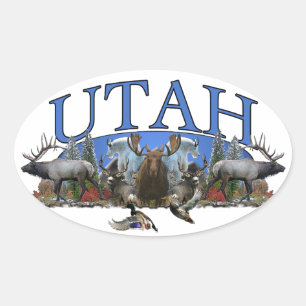Utah Ovale Sticker