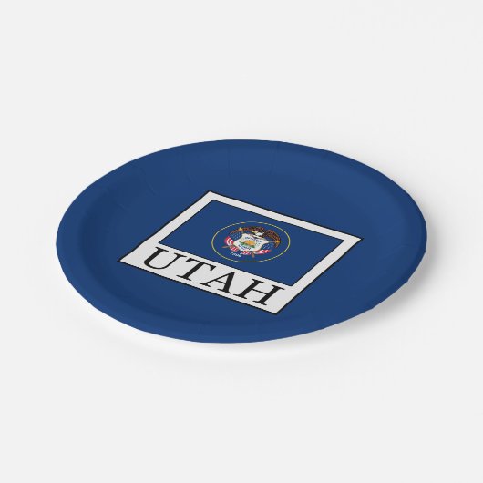 Utah Papieren Bordje (Gekanteld)