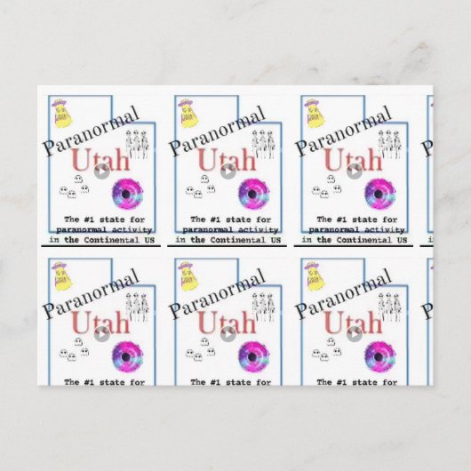 Utah paranormaal briefkaart (Voorkant)