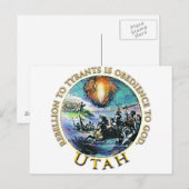 Utah Party Uitnodiging Briefkaart (Voorkant / Achterkant)