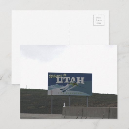 Utah Post Kaart (Voorkant / Achterkant)