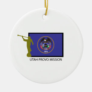 UTAH PROVO MISSIE LDS CTR KERAMISCH ORNAMENT