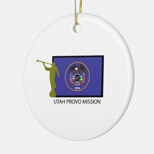 UTAH PROVO MISSIE LDS CTR KERAMISCH ORNAMENT (Links)