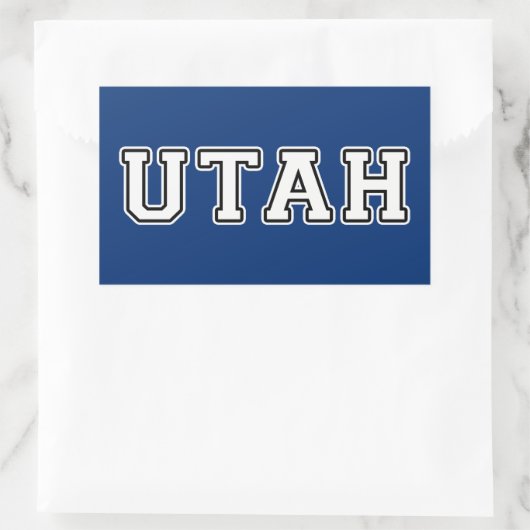 Utah Rechthoekige Sticker (Tas)