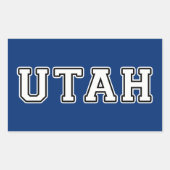 Utah Rechthoekige Sticker (Voorkant)