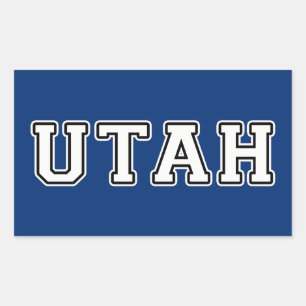 Utah Rechthoekige Sticker