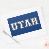 Utah Rechthoekige Sticker (Envelop)