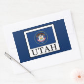 Utah Rechthoekige Sticker (Envelop)