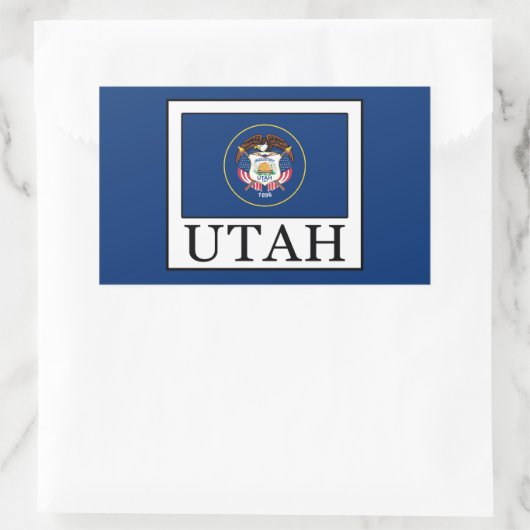 Utah Rechthoekige Sticker (Tas)