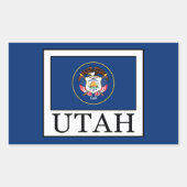 Utah Rechthoekige Sticker (Voorkant)