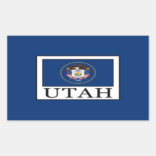 Utah Rechthoekige Sticker