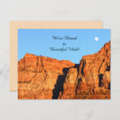 Utah Red Rocks, nieuwe adresaankondiging Aankondigingskaart (Voorkant / Achterkant)