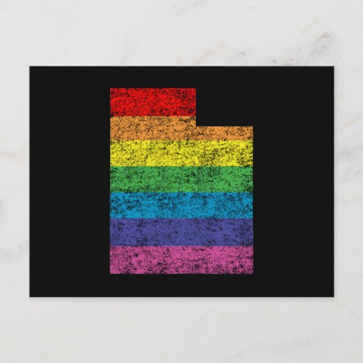 utah-regenboog briefkaart (Voorkant)