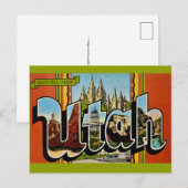 Utah Retro Ansichtkaart Briefkaart (Voorkant / Achterkant)