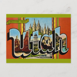 Utah Retro Ansichtkaart Briefkaart