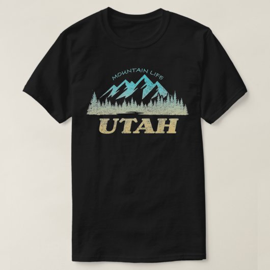 Utah Retro  Mountain buitenshuis T-shirt (Design voorkant)